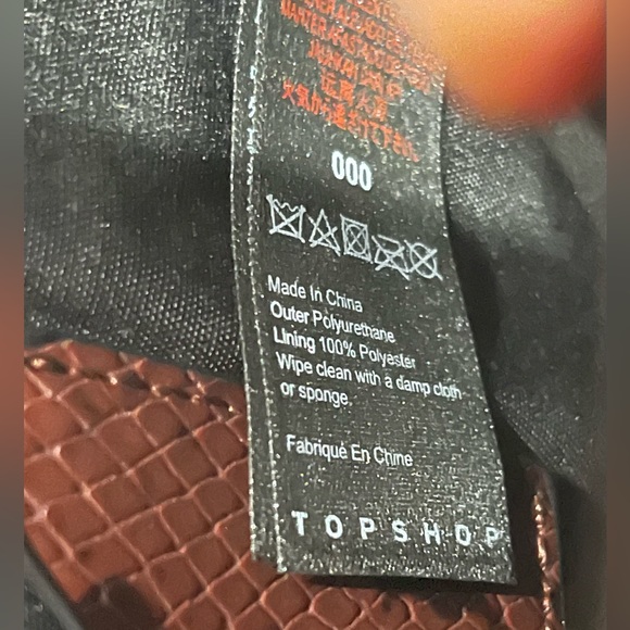 🍂TopShop Snake Print Shoulder Bag NWOT👜 - Picture 5 of 9